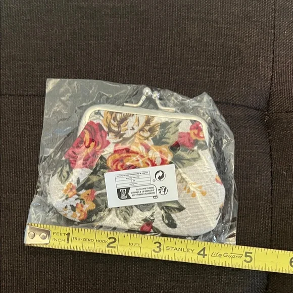 #*1109**Floral Coin Purse and Compact Mirror Set - Picture 4 of 8